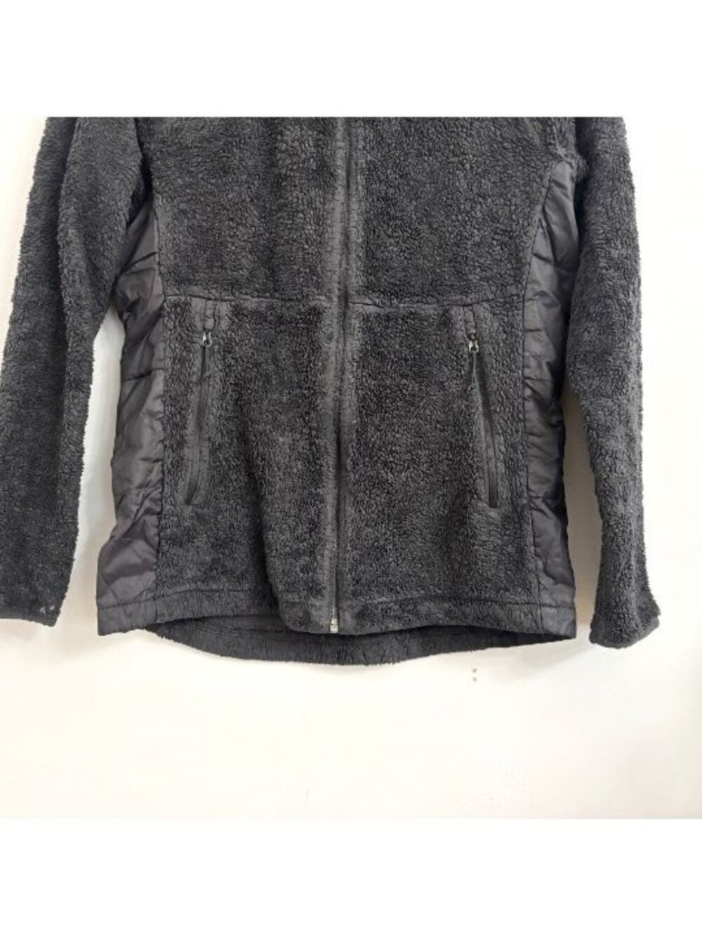 The North Face Black Soft Fleece Sz Small Zip Up High Neck Sweater - small - Picture 3 of 11